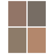 Brown paint sample pack peel and stick swatches