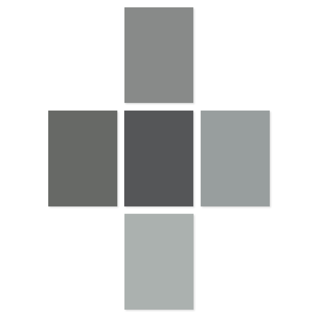 Dark grey paint sample pack peel and stick swatches
