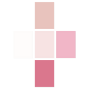 Pink paint sample pack peel and stick swatches