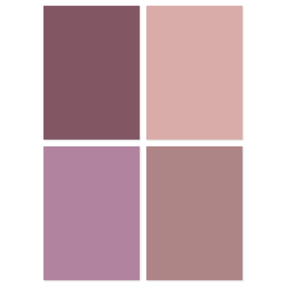 Purple paint sample pack peel and stick swatches