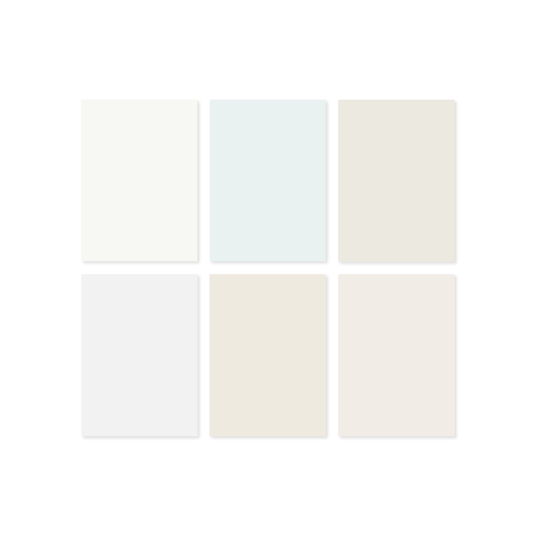 White paint sample pack peel and stick swatches
