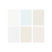 White paint sample pack peel and stick swatches