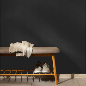 Minimalist dark wall bench
