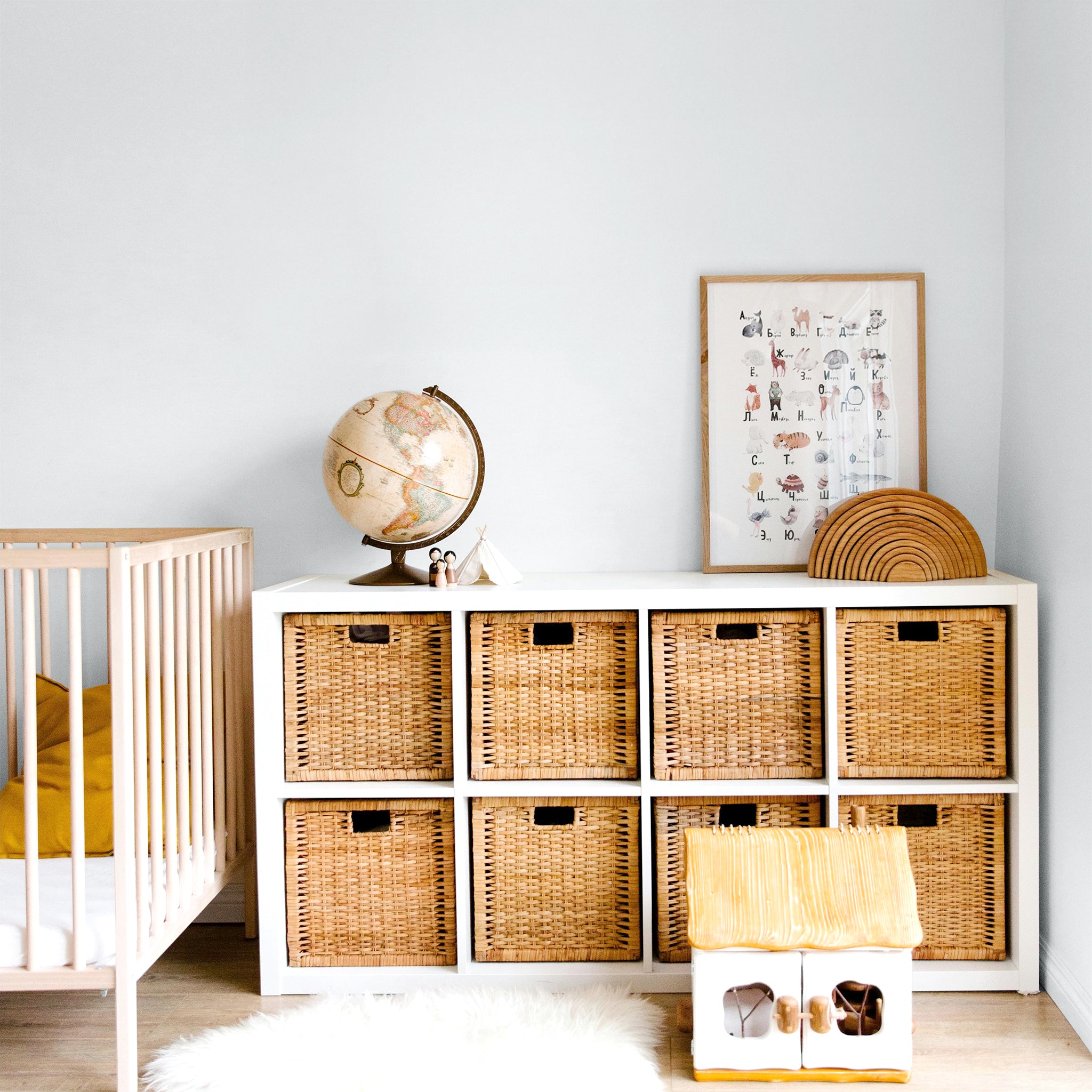 Warm off-white nursery wall