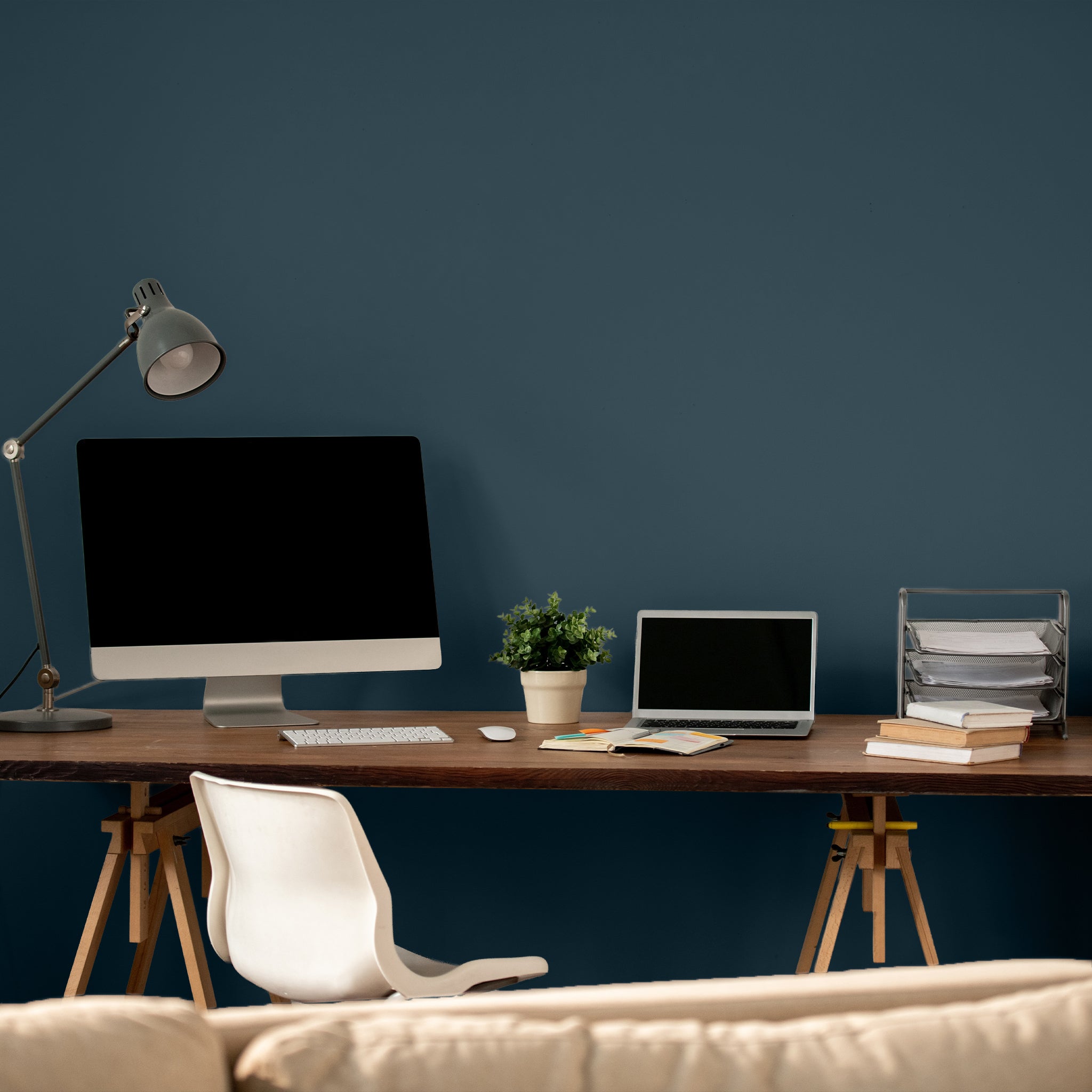 Modern home office setup 
