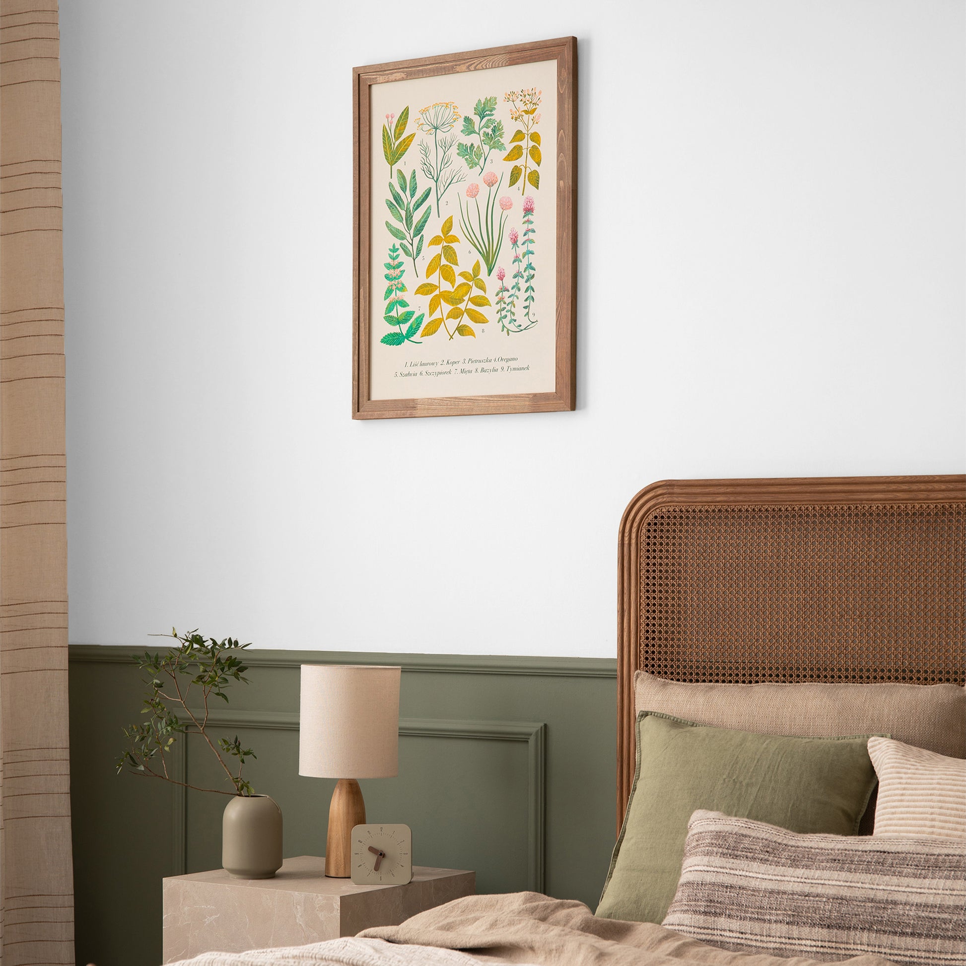 Two-tone green wall