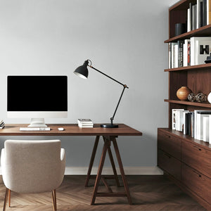 Minimalist grey painted interior
