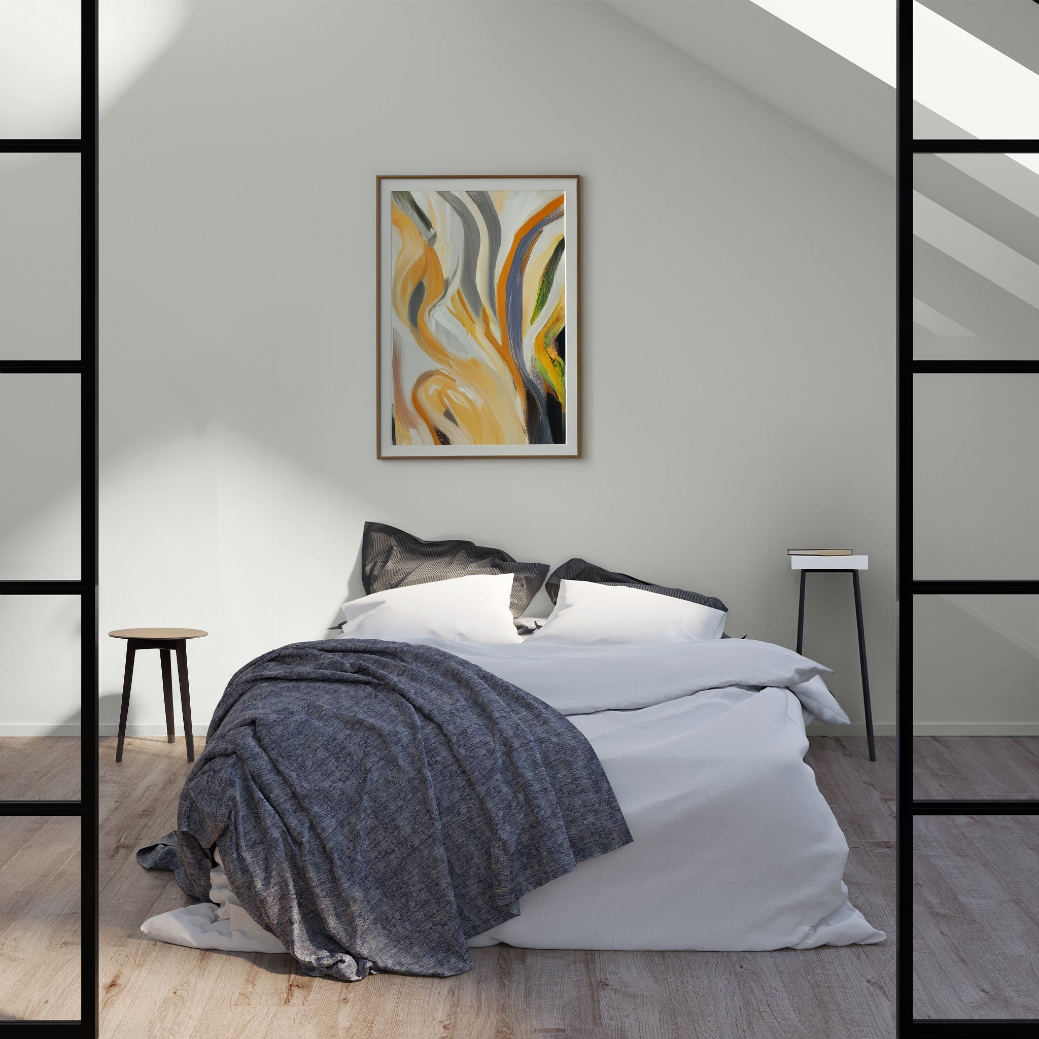 Warm off-white bedroom wall
