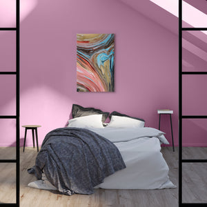Pink bedroom art decor