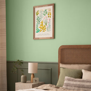 Green wall botanical print