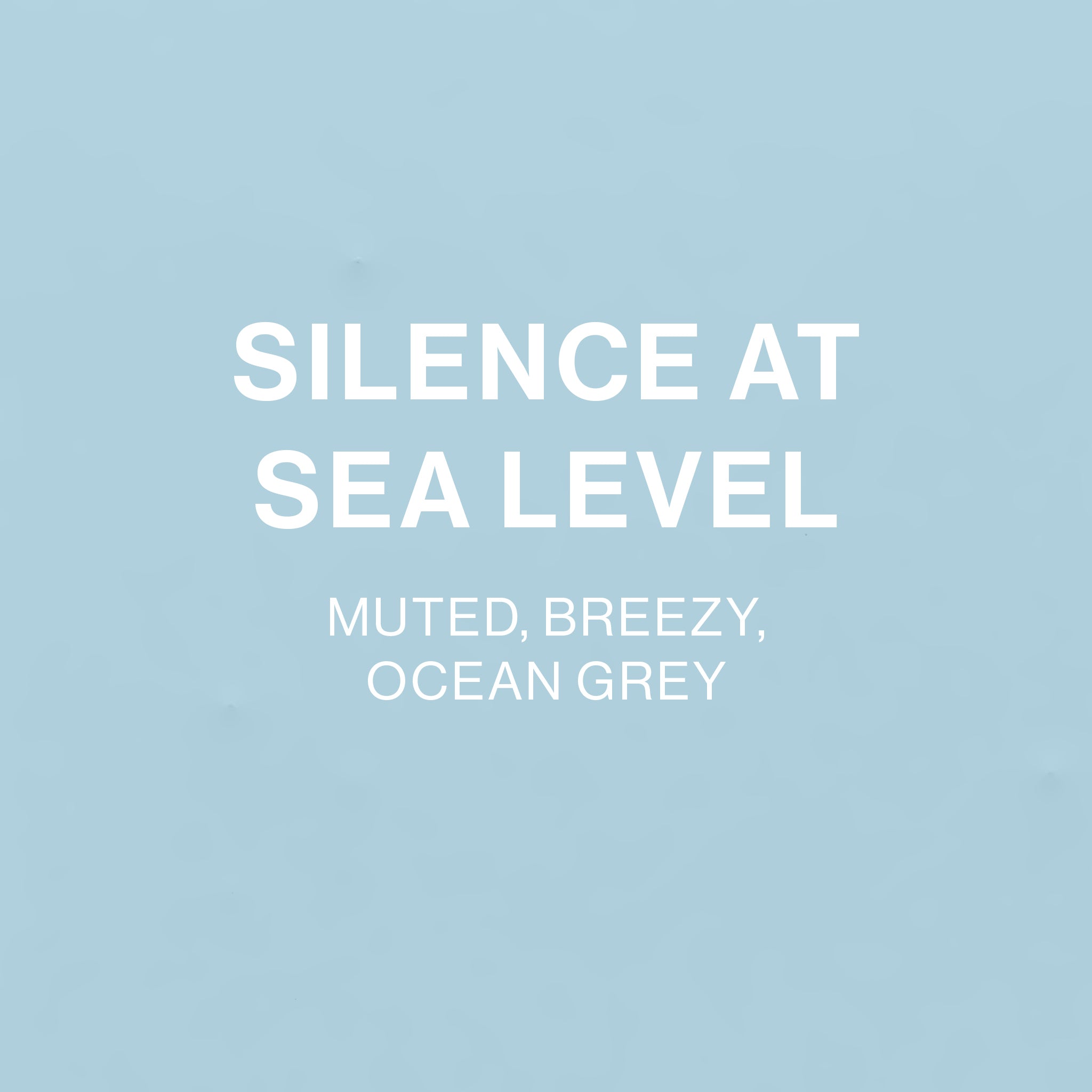 Silence at Sea Level colour tile